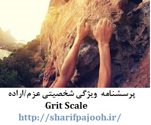پرسشنامه/مقیاس ویژگی شخصیتی عزم/اراده Grit Scale