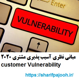 مبانی نظری آسیب پذیری مشتری 2020 customer Vulnerability